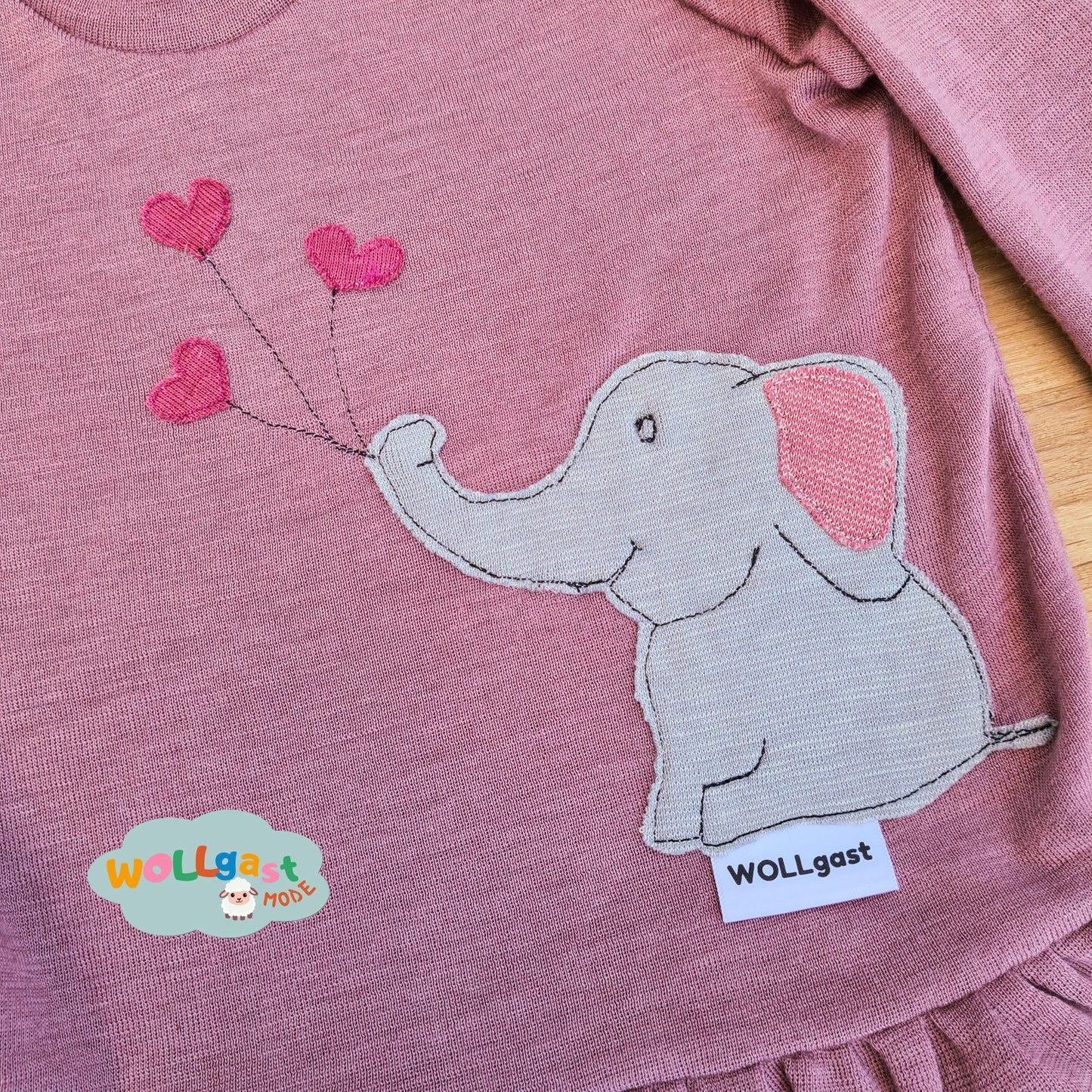 Rüschenshirt Elefant