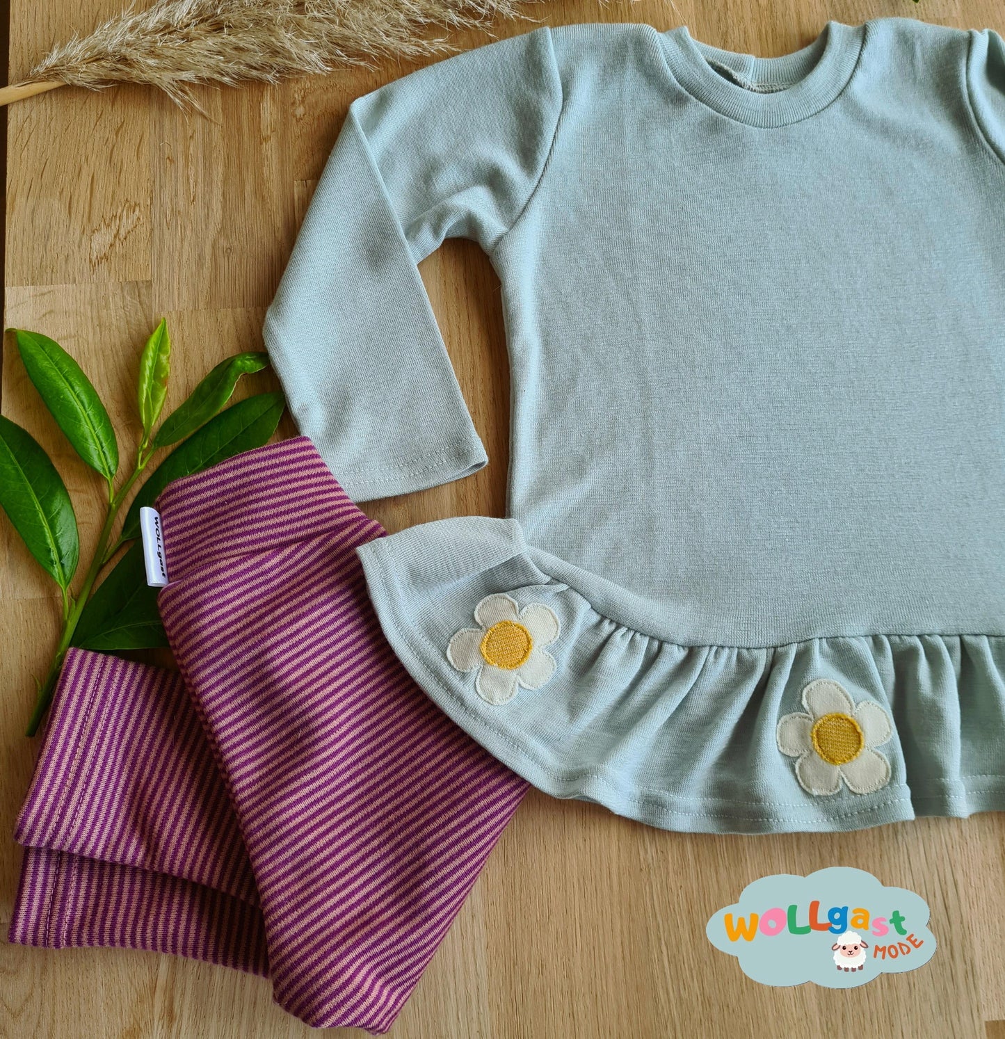 Rüschenshirt Blumen