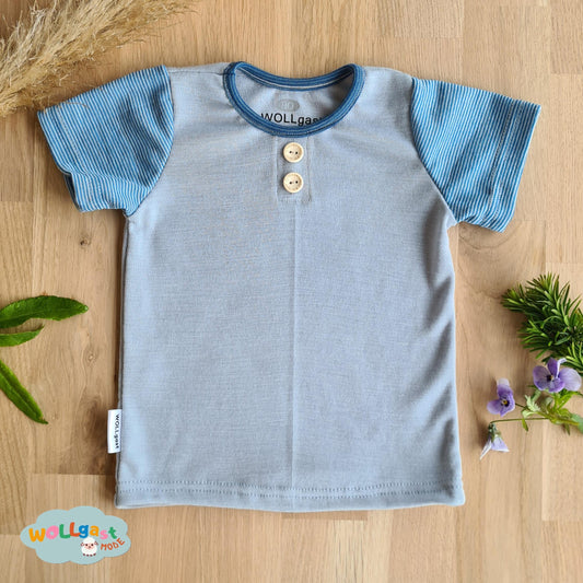 T-Shirt mit Knopfleiste